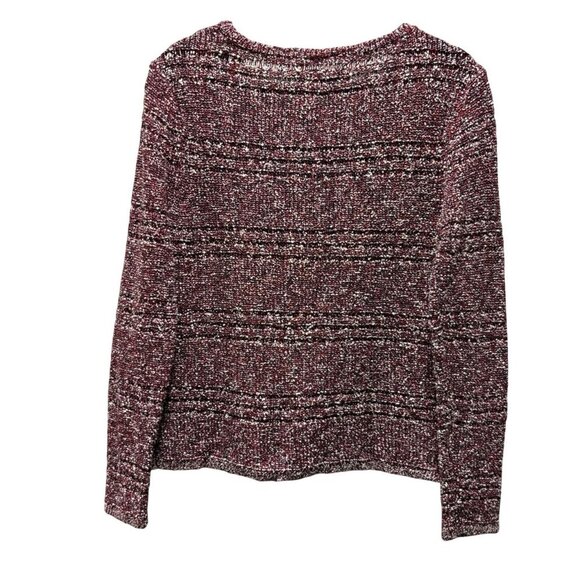 Rag & Bone Womens Tweed Knit Sweater Long Sleeve Medium Red - Picture 2 of 6